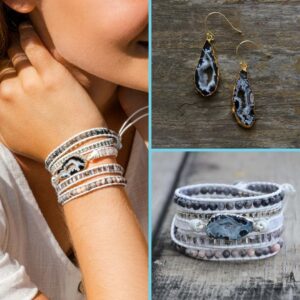 Labradorit Set - zlato