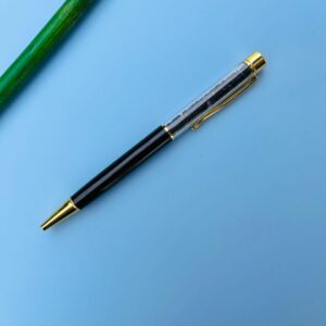 Kemijska olovka s mineralnim zrncima - Oniks