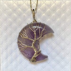 Privjesak Mjesec Ametist