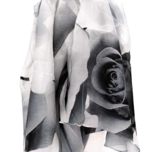 Svileni šal Black Rose