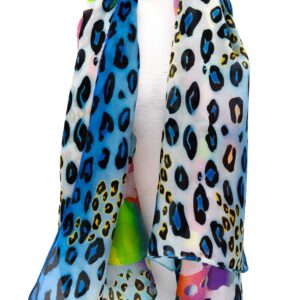 Svileni šal Blue Leopard