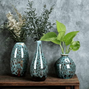 Boho tirkizna vaza 3 kom