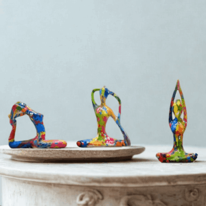 Apstraktna skulptura joge 3 kom