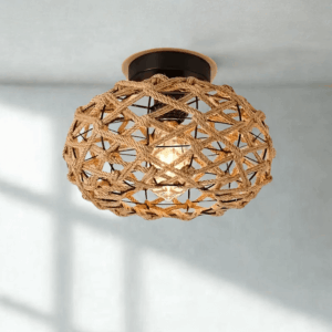 Zenr učno pletena stropna lampa