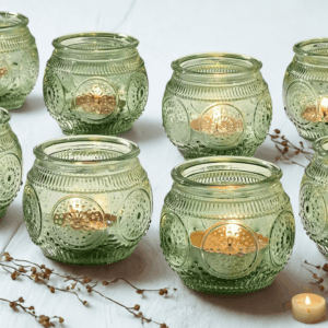 Vintage zeleni svijećnjak