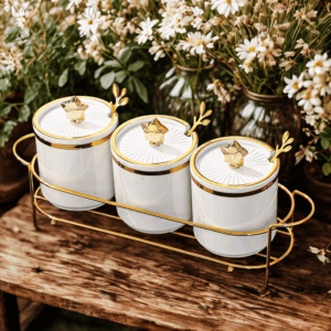 Set za začine - bijeli, 3 kom