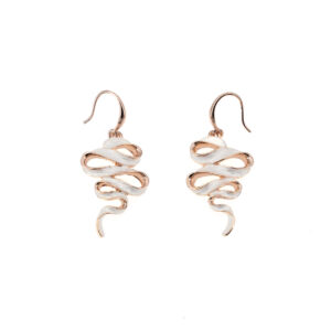 Naušnice Serpentin White