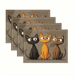 Set od 4 podmetača - mačke