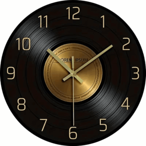 Retro zidni sat - Vinilna ploča