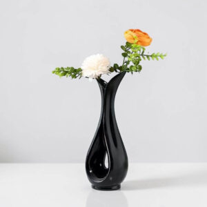 Vaza u obliku srca - crna