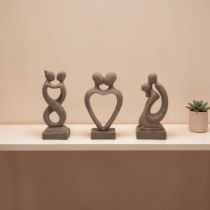 Set od 3 kipića ljubavi - boja pijeska