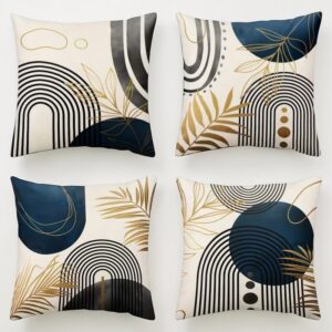 Boho jastučnica set od 4 – plava i siva